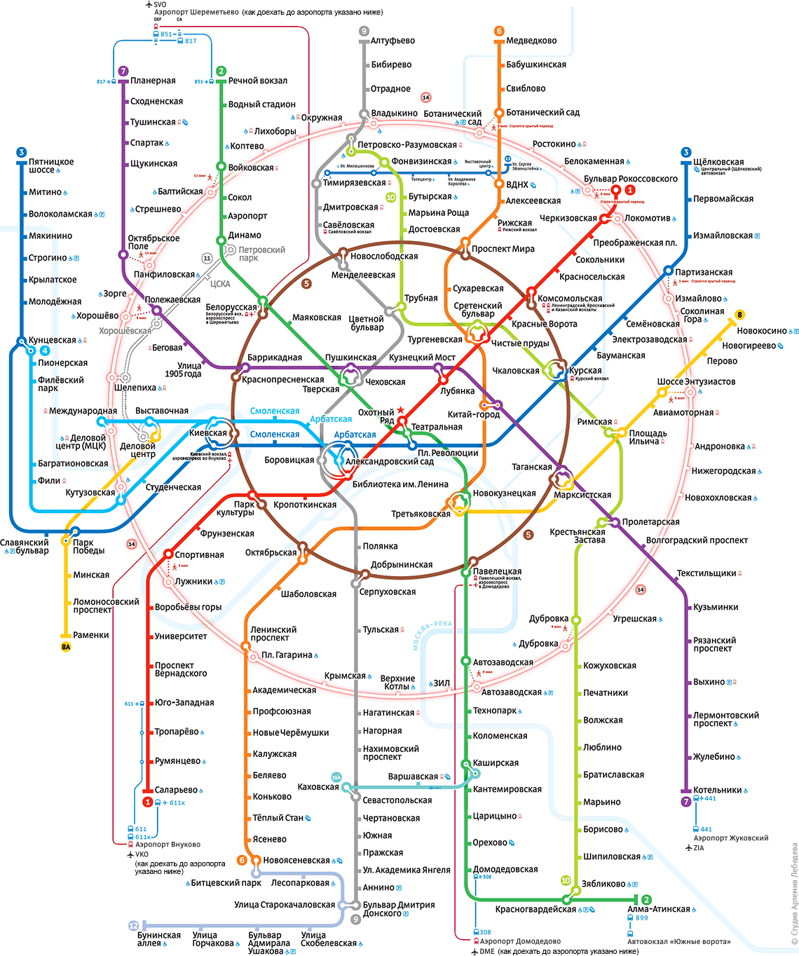 показать схема метро